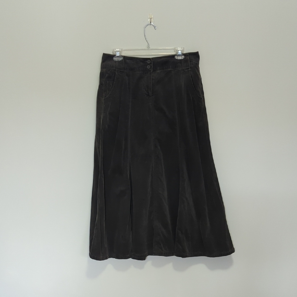 CAbi Dark Grey Boot Skirt, Style 263, Sz10